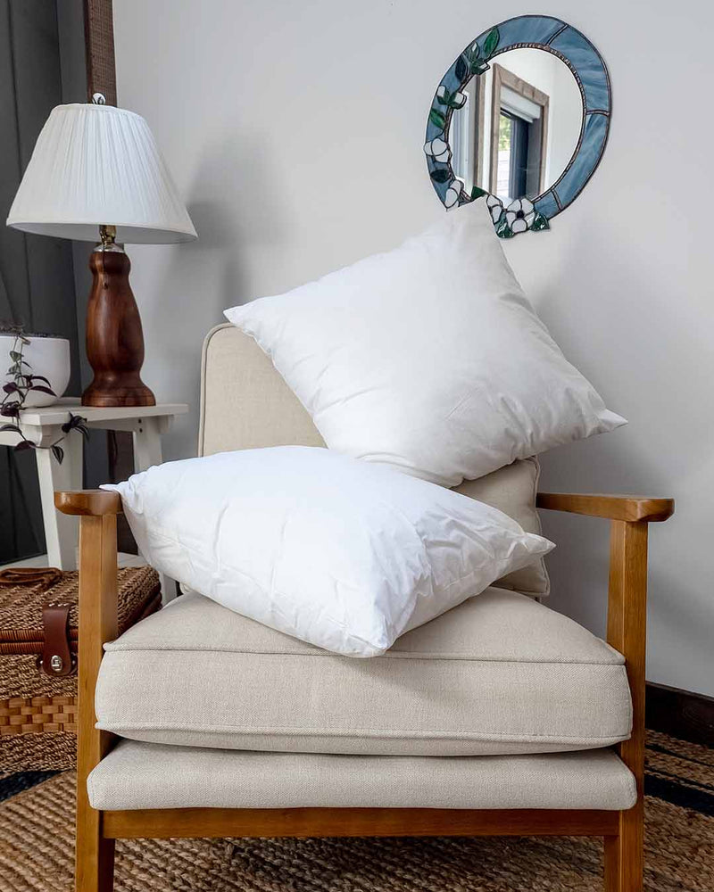 Throw Pillow Inserts Synthetic Down Alternative (Twin Pack)