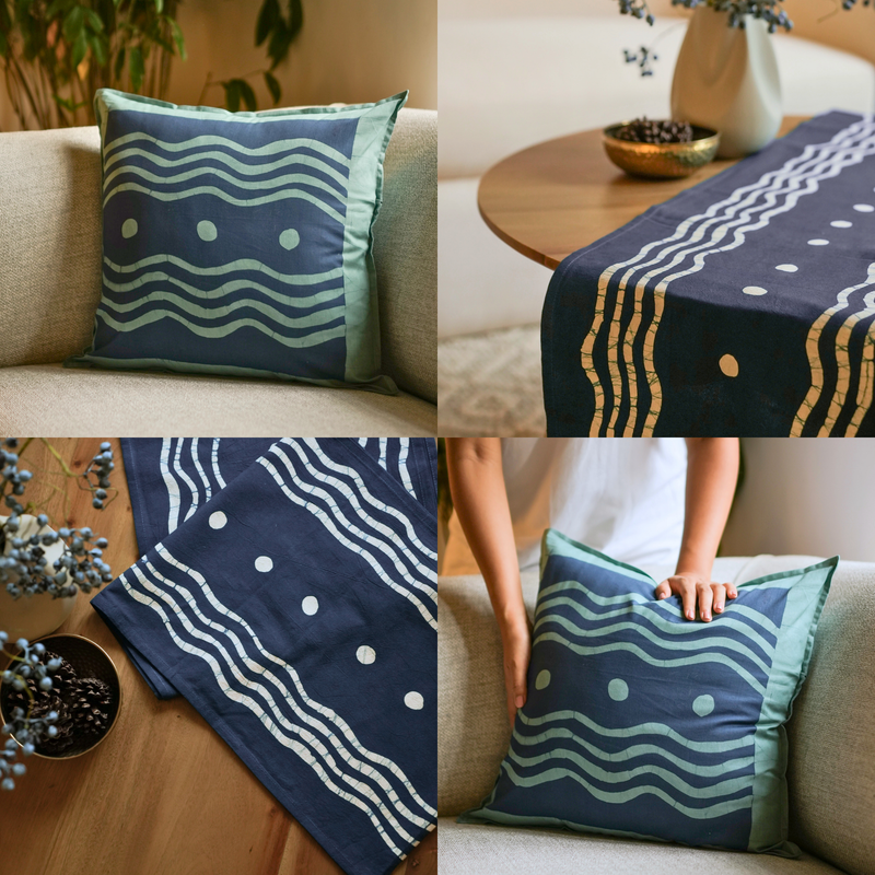 Blue Odai Bundle with tall Runner