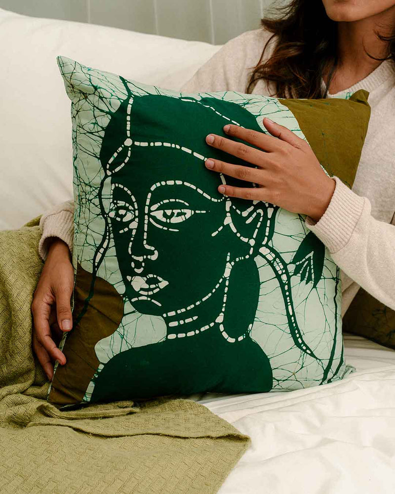 Apsara Batik Throw Pillow