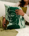 Apsara Batik Throw Pillow