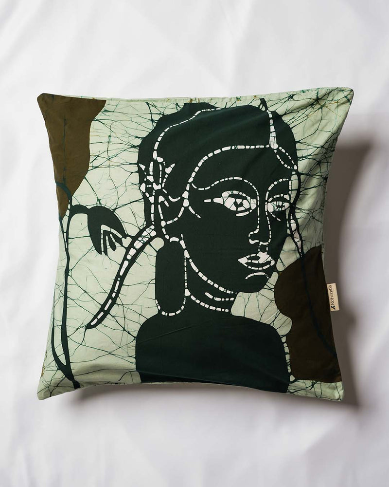 Apsara Batik Throw Pillow