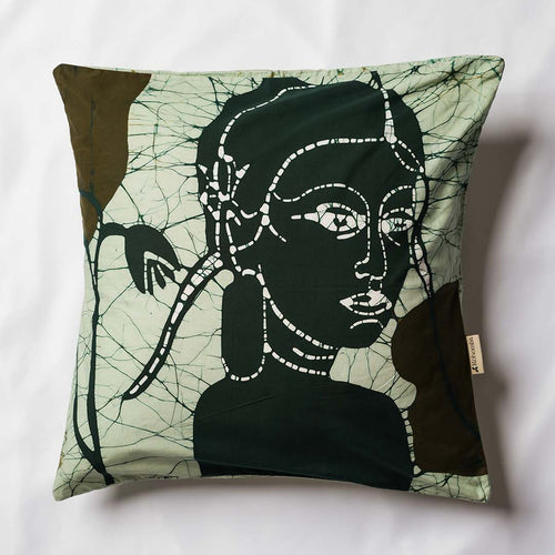 Apsara Batik Throw Pillow