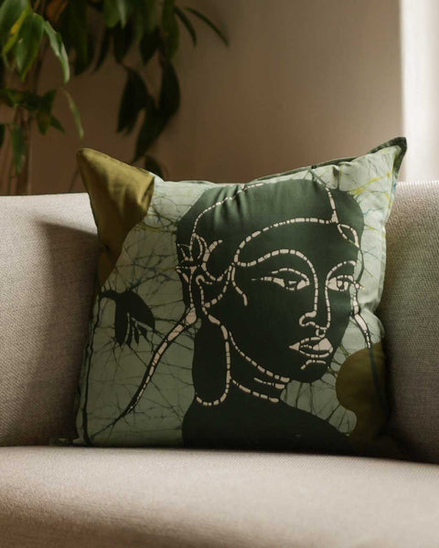 Apsara Batik Throw Pillow