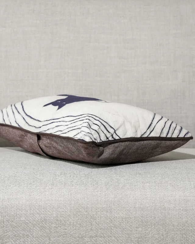 Bowl O’ Whiskers Batik Lumbar Pillow