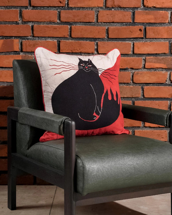 A Tail Order Batik Throw Pillow
