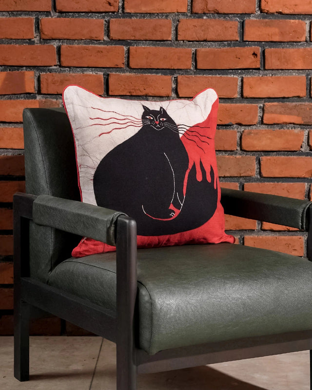 A Tail Order Batik Throw Pillow