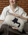Bowl O’ Whiskers Batik Lumbar Pillow
