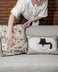 Bowl O’ Whiskers Batik Lumbar Pillow