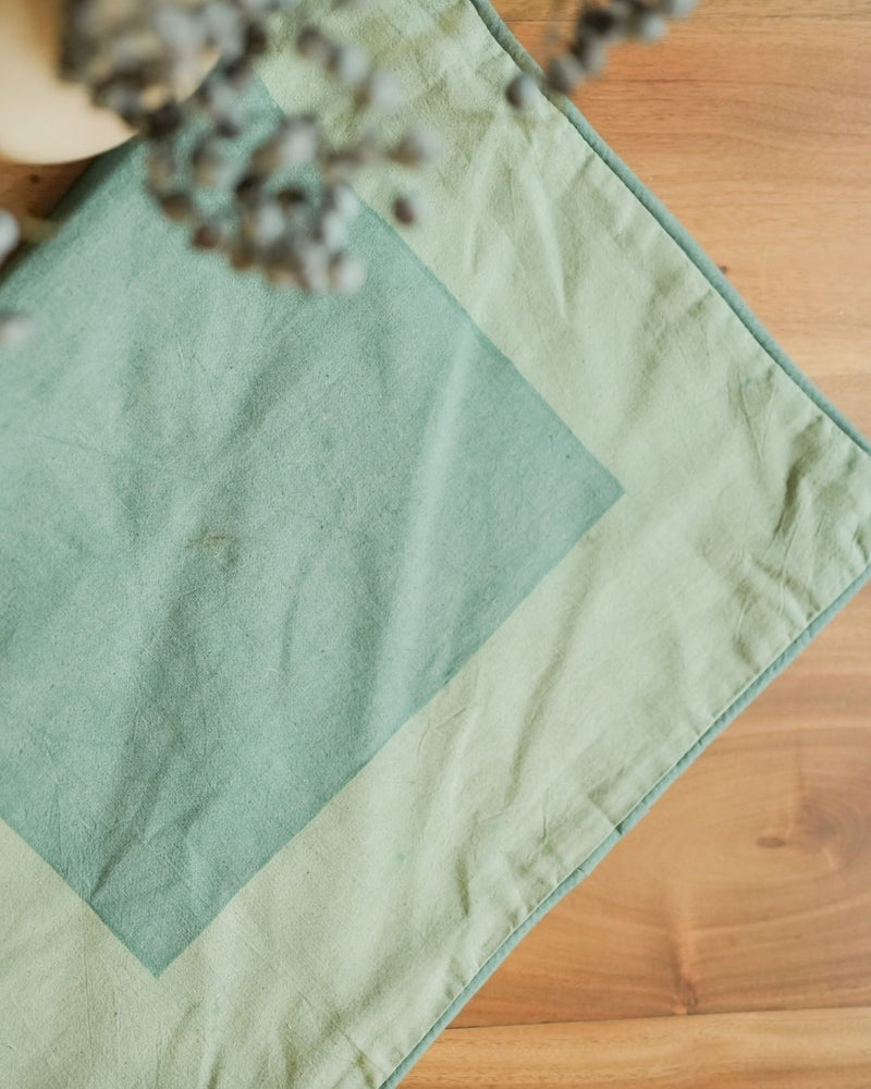 Modern Mudra Batik Throw Pillow