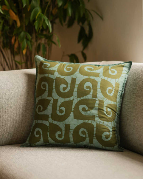 Kombuwa Batik Throw Pillow