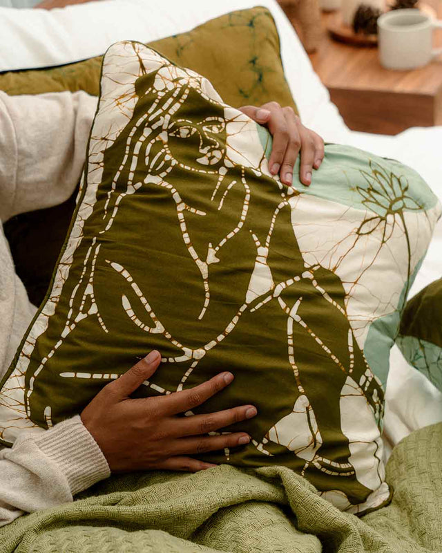 Naari Batik Throw Pillow