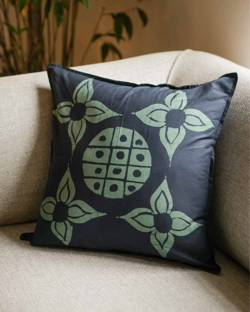 Hirudaya Blossoms Batik Throw Pillow