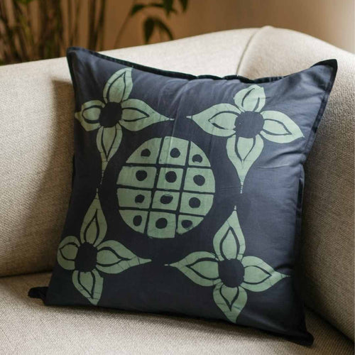 Hirudaya Blossoms Batik Throw Pillow