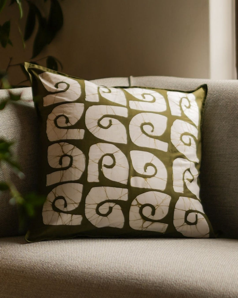 Kombuwa Batik Throw Pillow