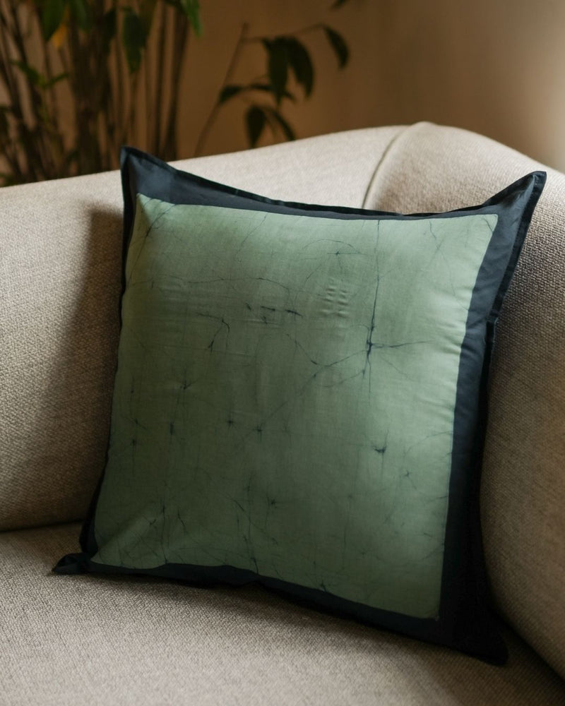 Modern Mudra Batik Throw Pillow