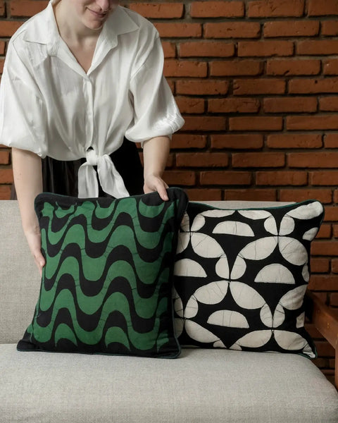 Ripple Batik Throw Pillow